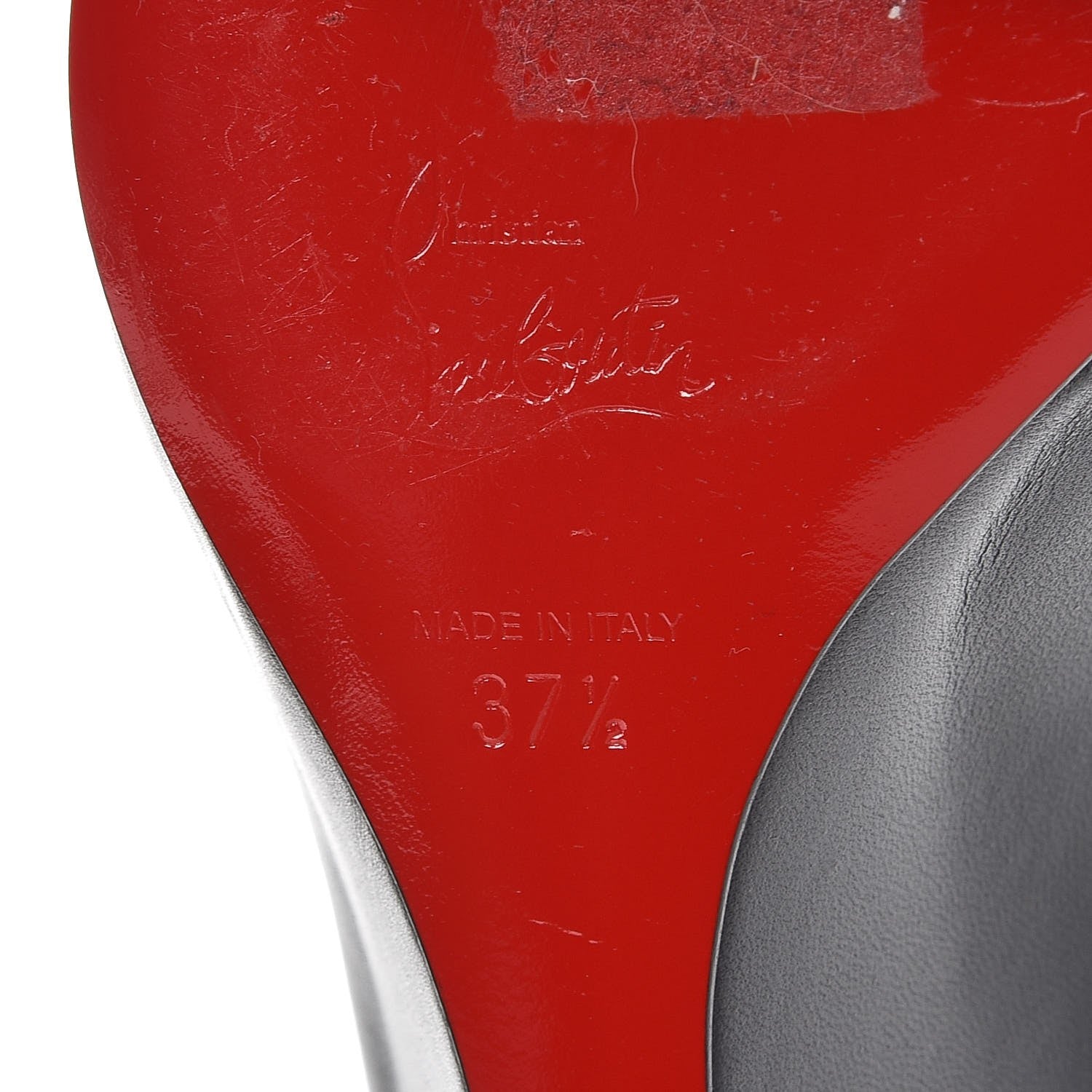 Christian Louboutin Shiny Nappa Pipina 55 Wedges 37.5 Black 8 of 13