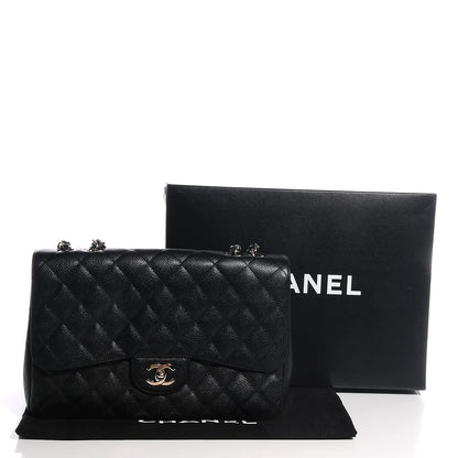 Chanel Caviar Jumbo Single Flap Black 5 of 8