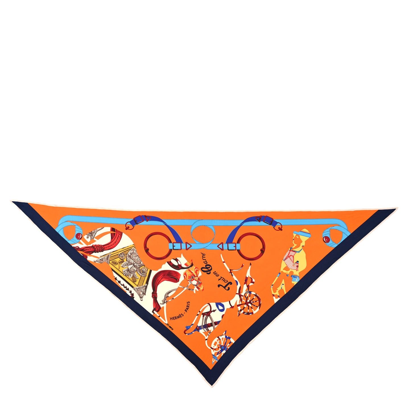 Silk Tout En Carre Triangle Scarf