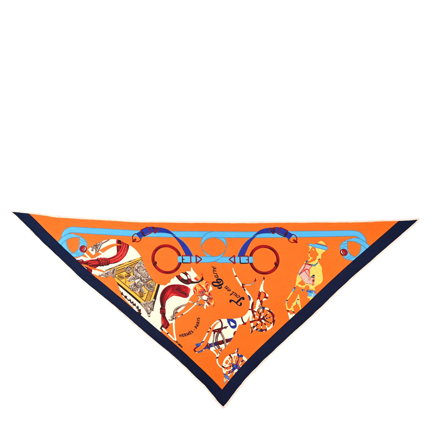 Hermes Silk Tout En Carre Triangle Scarf 1 of 4