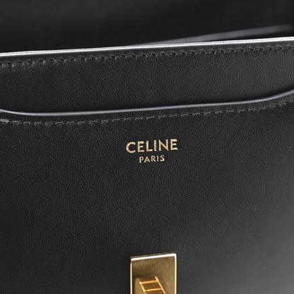 Celine Satinated Calfskin Mini 16 Top Handle Bag Black 6 of 11