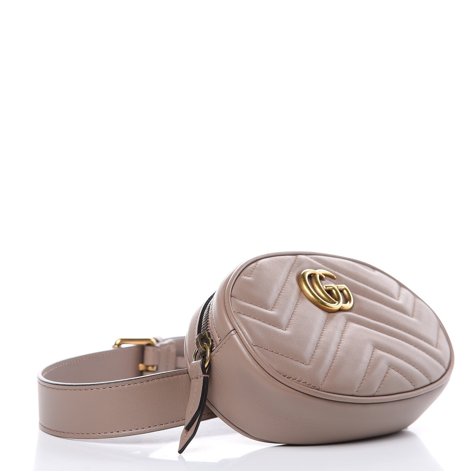 Gucci Calfskin Matelasse GG Marmont Belt Bag 85 34 Porcelain Rose 4 of 13