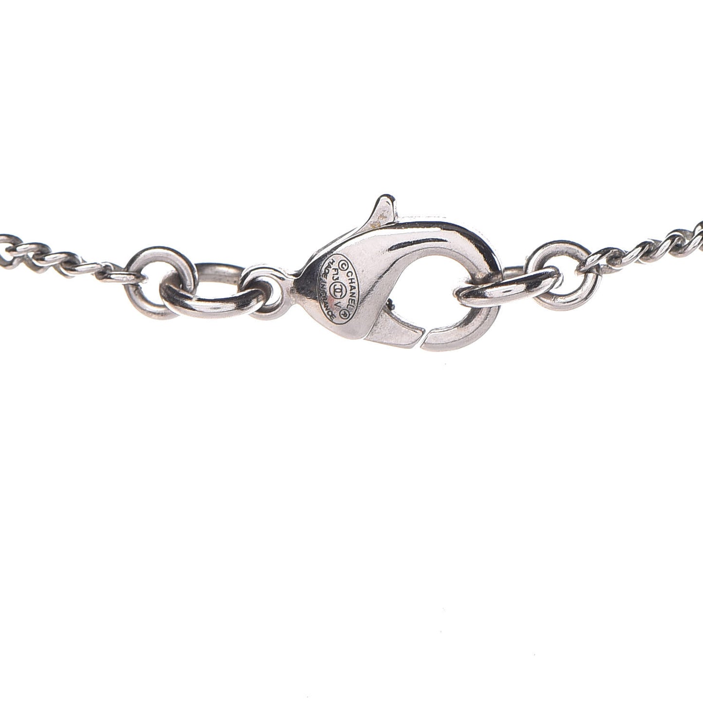 Crystal Timeless CC Necklace Silver