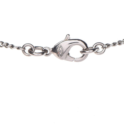 Chanel Crystal Timeless CC Necklace Silver 5 of 5