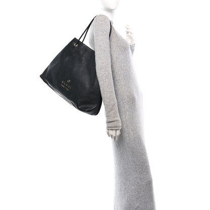 Gucci Calfskin Large Gifford Braided Handle Tote Black 2 of 10