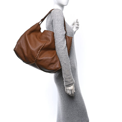 Bottega Veneta Cervo Deerskin Large Hobo Brown 2 of 15