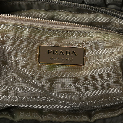 Prada Tessuto Nylon Nappa Braided Top Handle Tote Grey 6 of 16