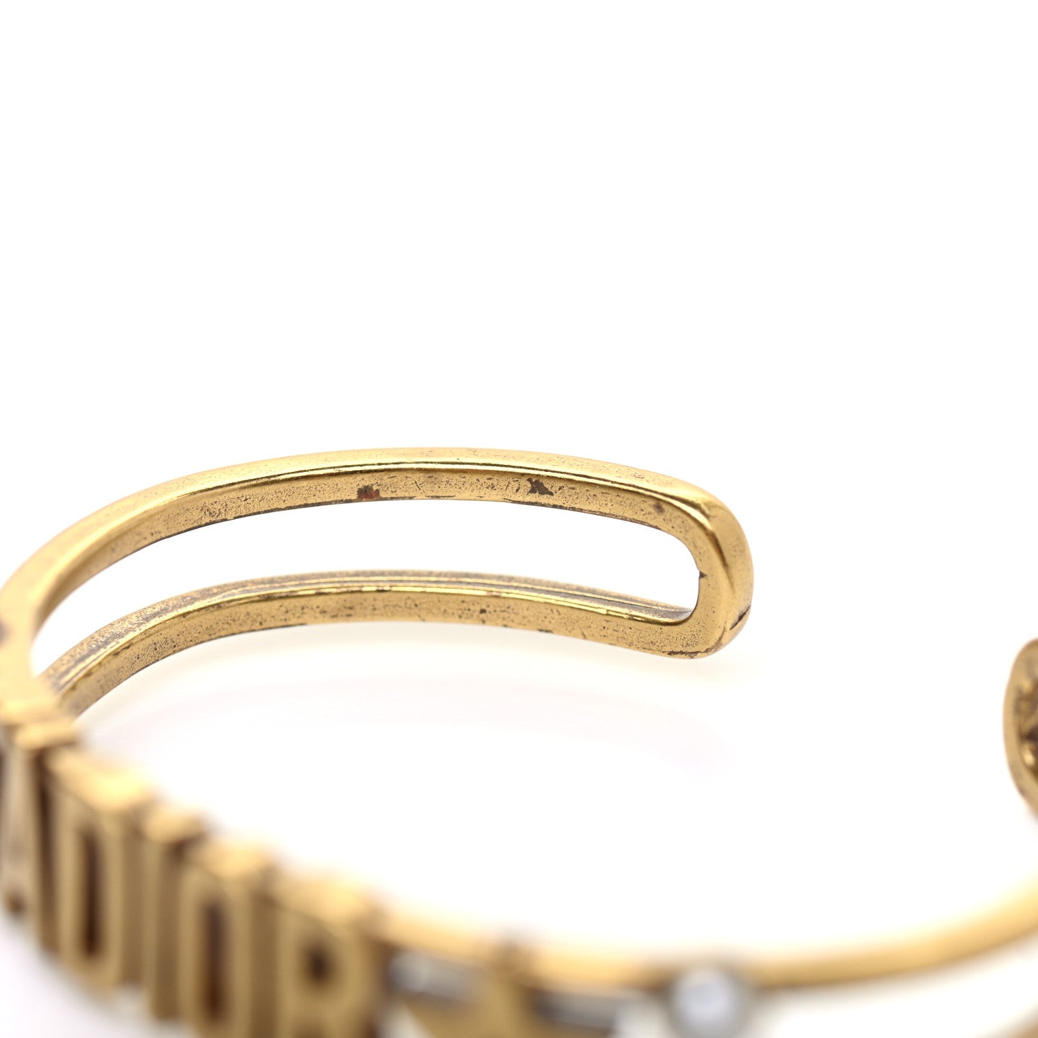 Christian Dior Metal Pearl J'Adior Bracelet Cuff Gold 5 of 5