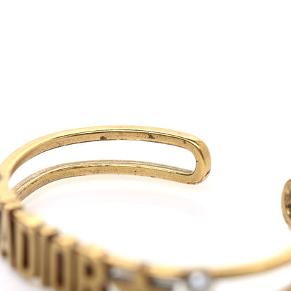 Christian Dior Metal Pearl J'Adior Bracelet Cuff Gold 5 of 5