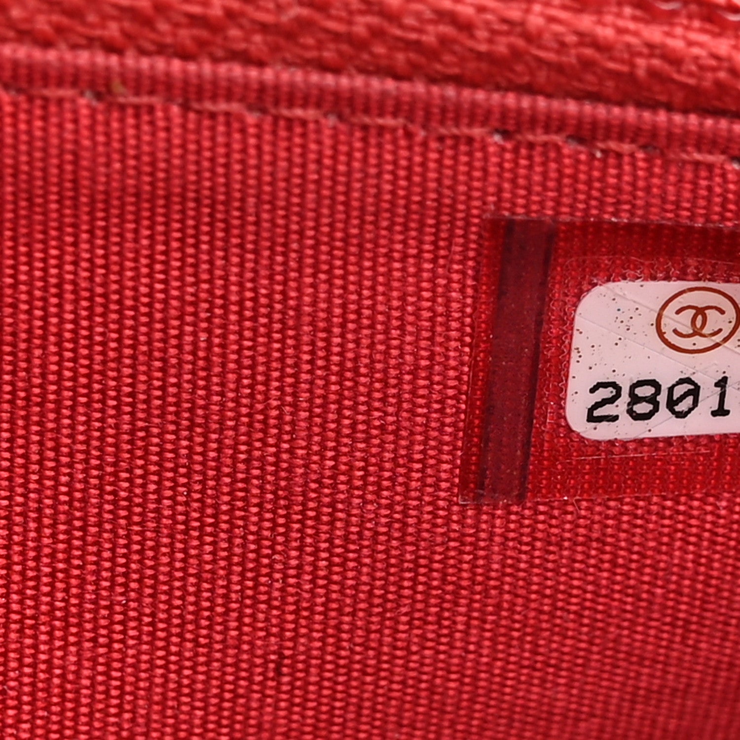Chanel Lurex Boucle Deauville Medium Zip Around Wallet Red 7 of 10