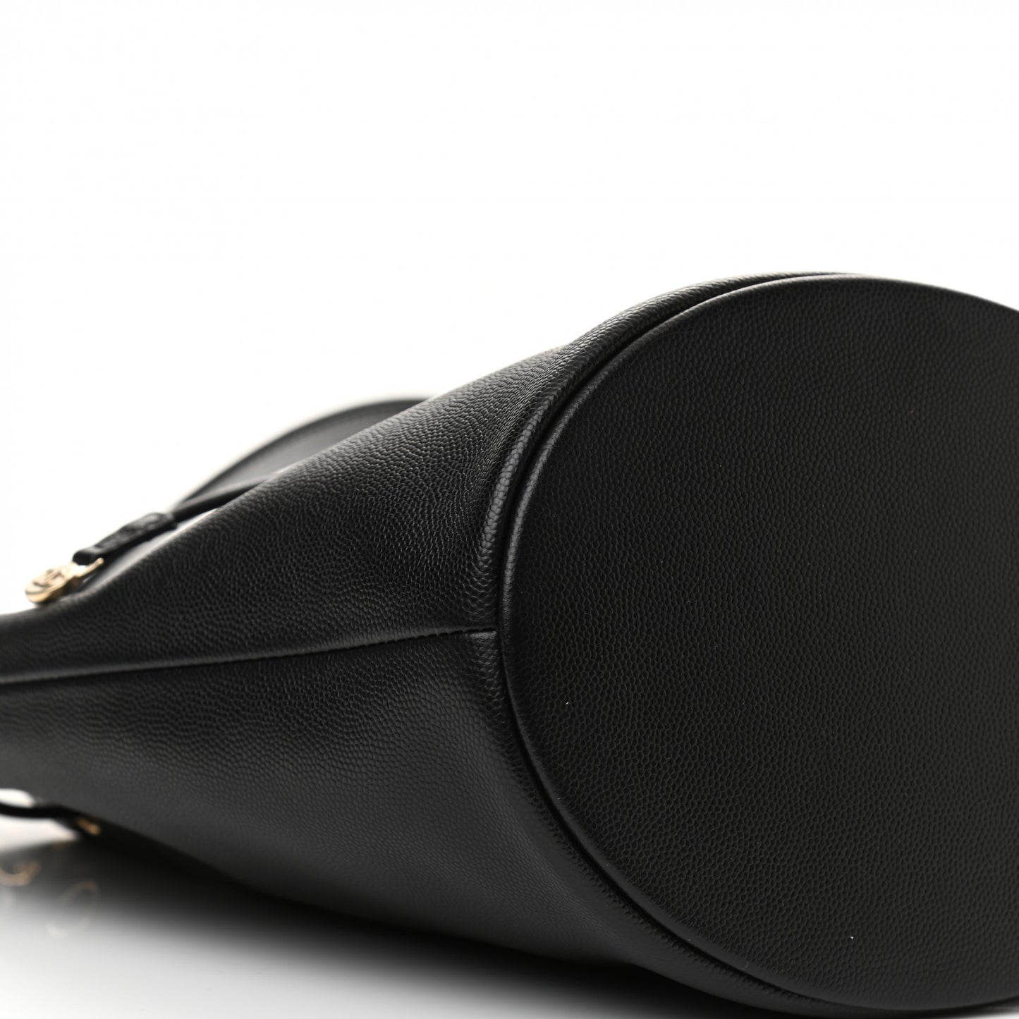 Caviar Deauville Drawstring Bucket Bag Black