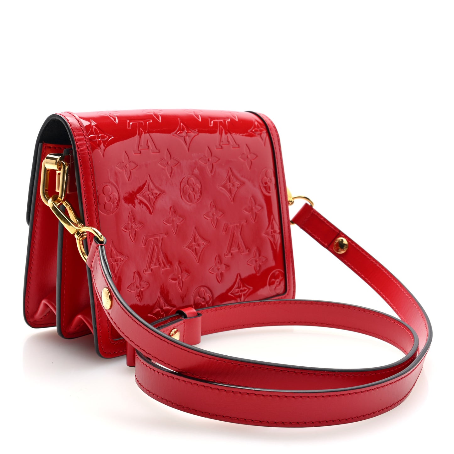 Vernis Monogram Dauphine Mini Red