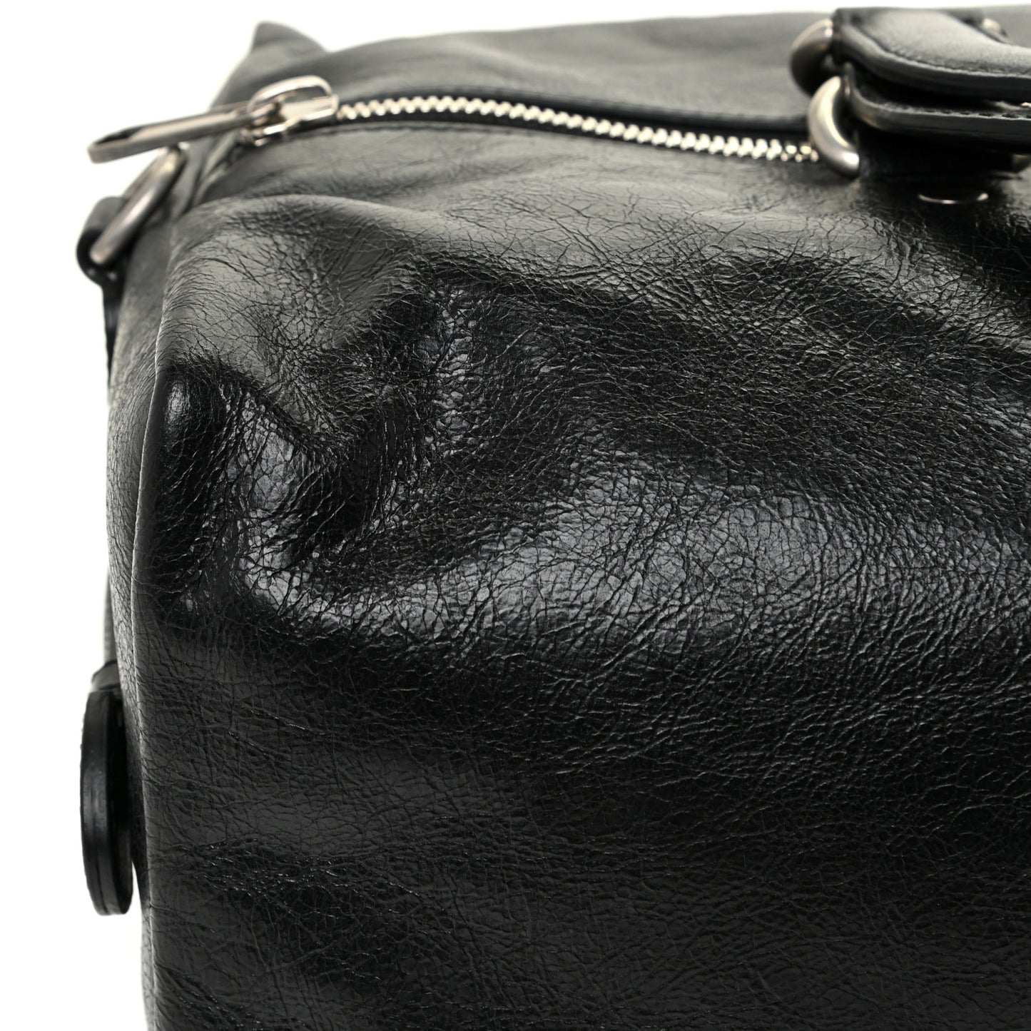 Fluffy Calfskin Morpheus Convertible Backpack Black