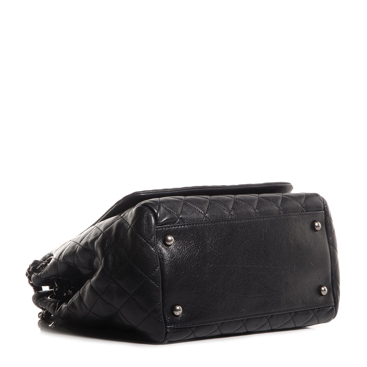 Calfskin Quilted Istanbul Accordion Flap Black