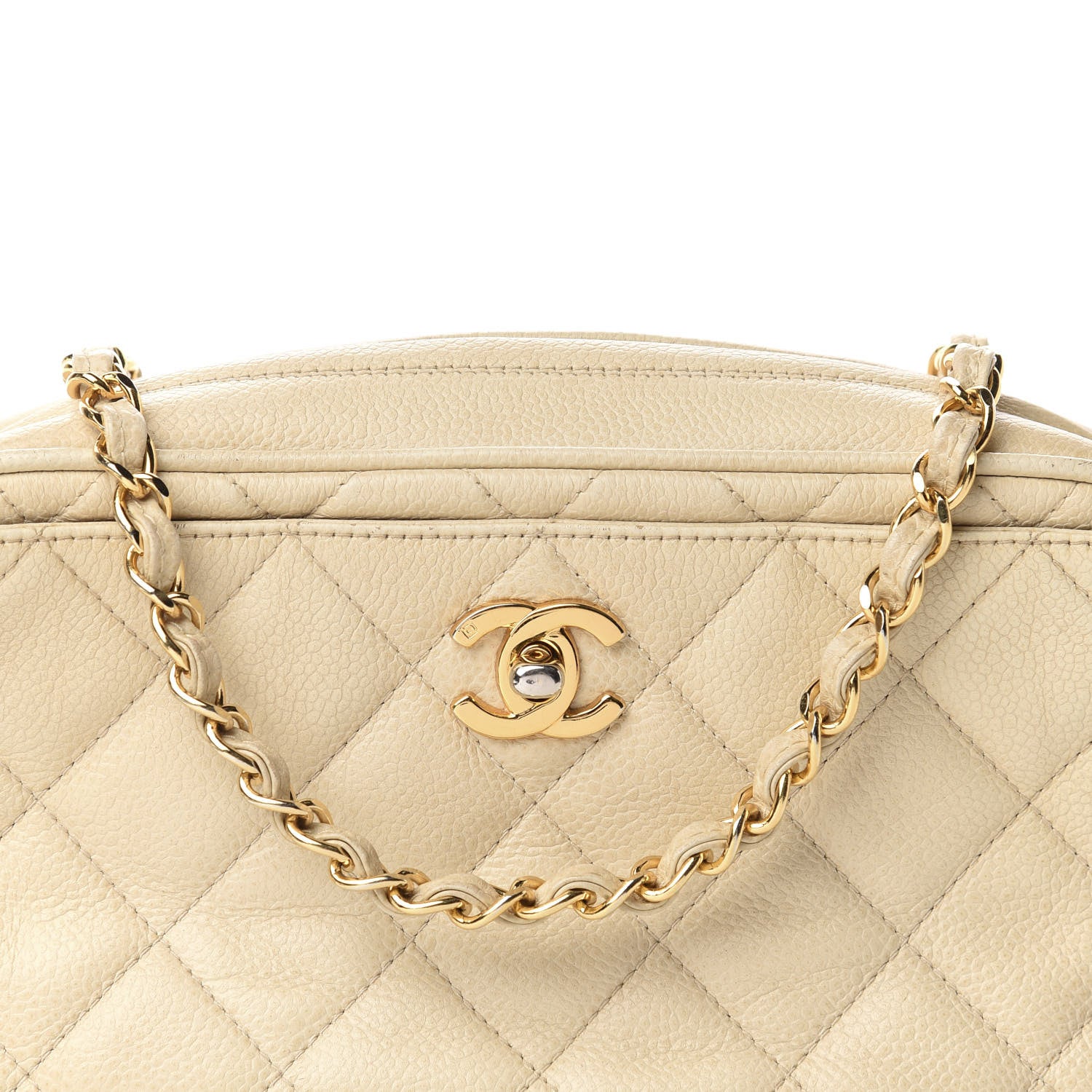 Chanel Caviar Quilted Camera Case Beige Clair 16 of 16