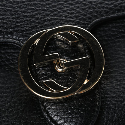 Gucci Dollar Calfskin Interlocking G Crossbody Bag Black 11 of 11