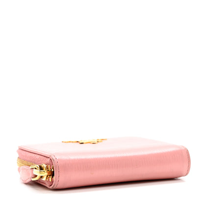 Prada Vitello Move Zip Coin Purse Petalo 4 of 8