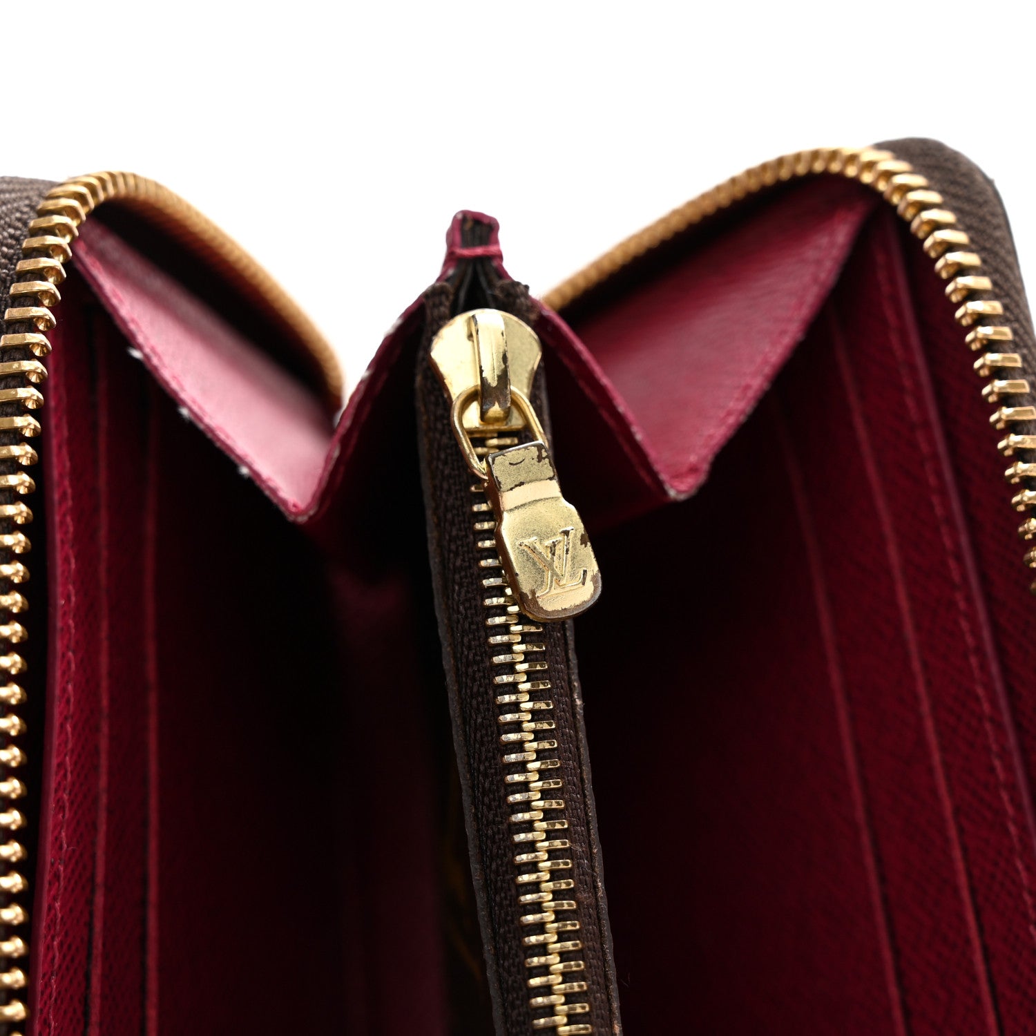 Louis Vuitton Monogram Clemence Wallet Fuchsia 9 of 10