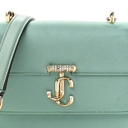 Jimmy Choo Satin Pearl Varenne Shoulder Bag Green 7 of 11