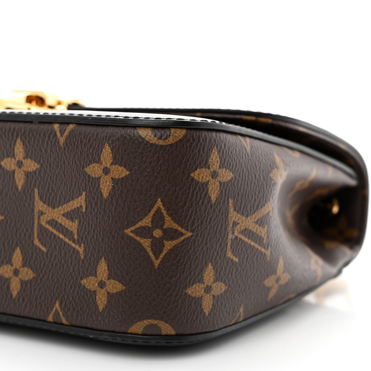 Patent Calfskin Monogram Cherrywood BB Black