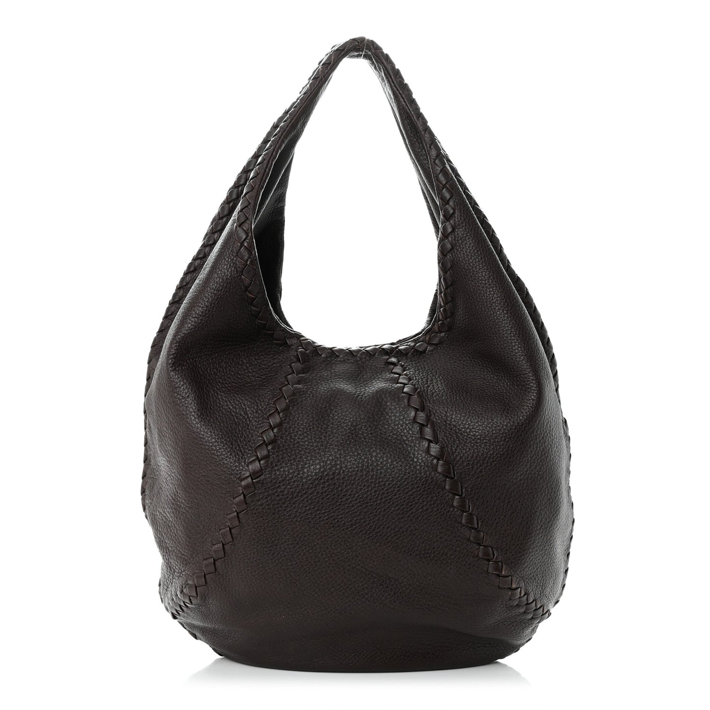 Cervo Deerskin Large Hobo Ebano
