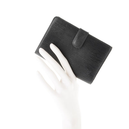 Louis Vuitton Epi French Purse Wallet Black 2 of 9