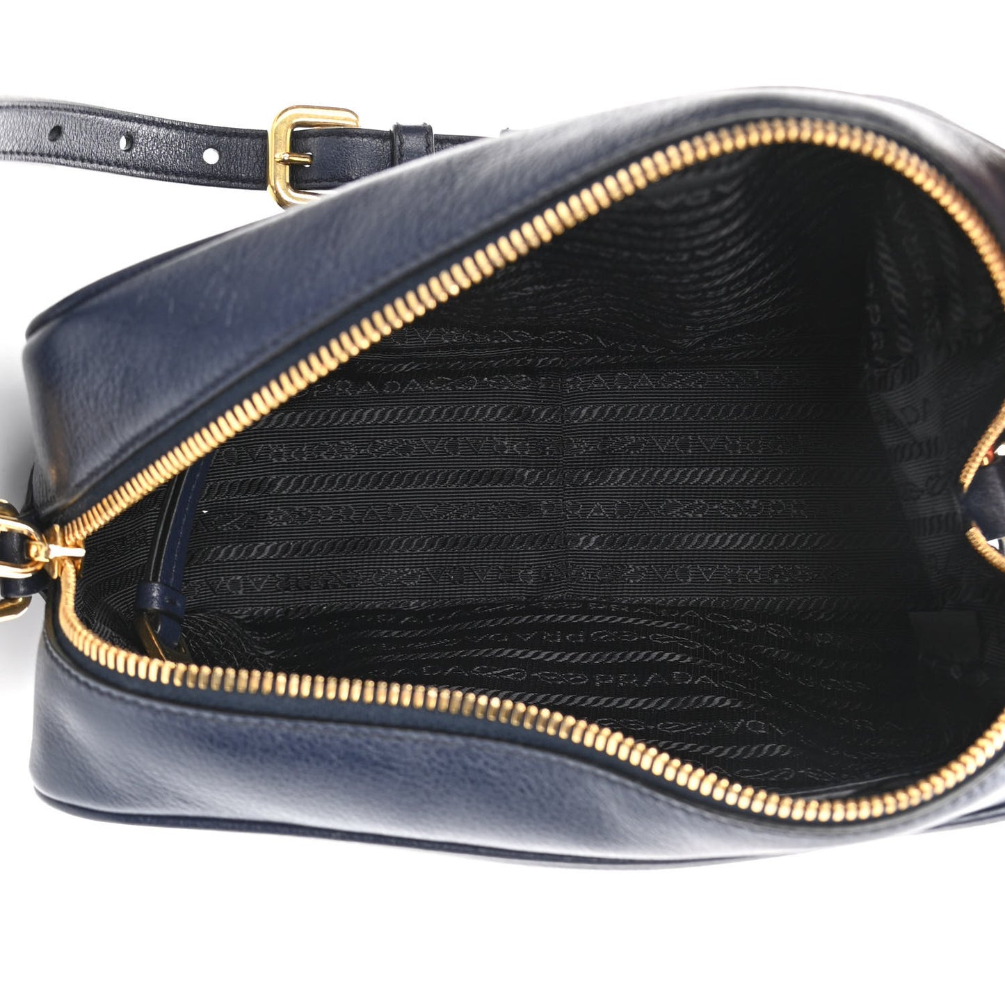 Glace Calfskin Embossed Logo Crossbody Baltico