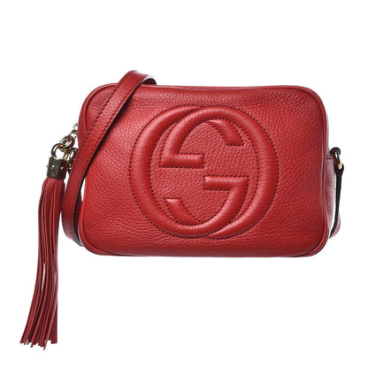 Gucci Pebbled Calfskin Small Soho Disco Bag Tabasco Red 1 of 10
