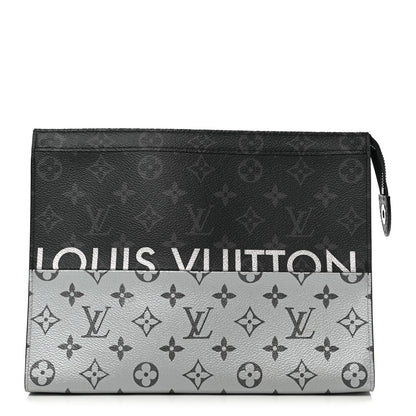 Louis Vuitton Monogram Eclipse Split Pochette Voyage MM 1 of 7