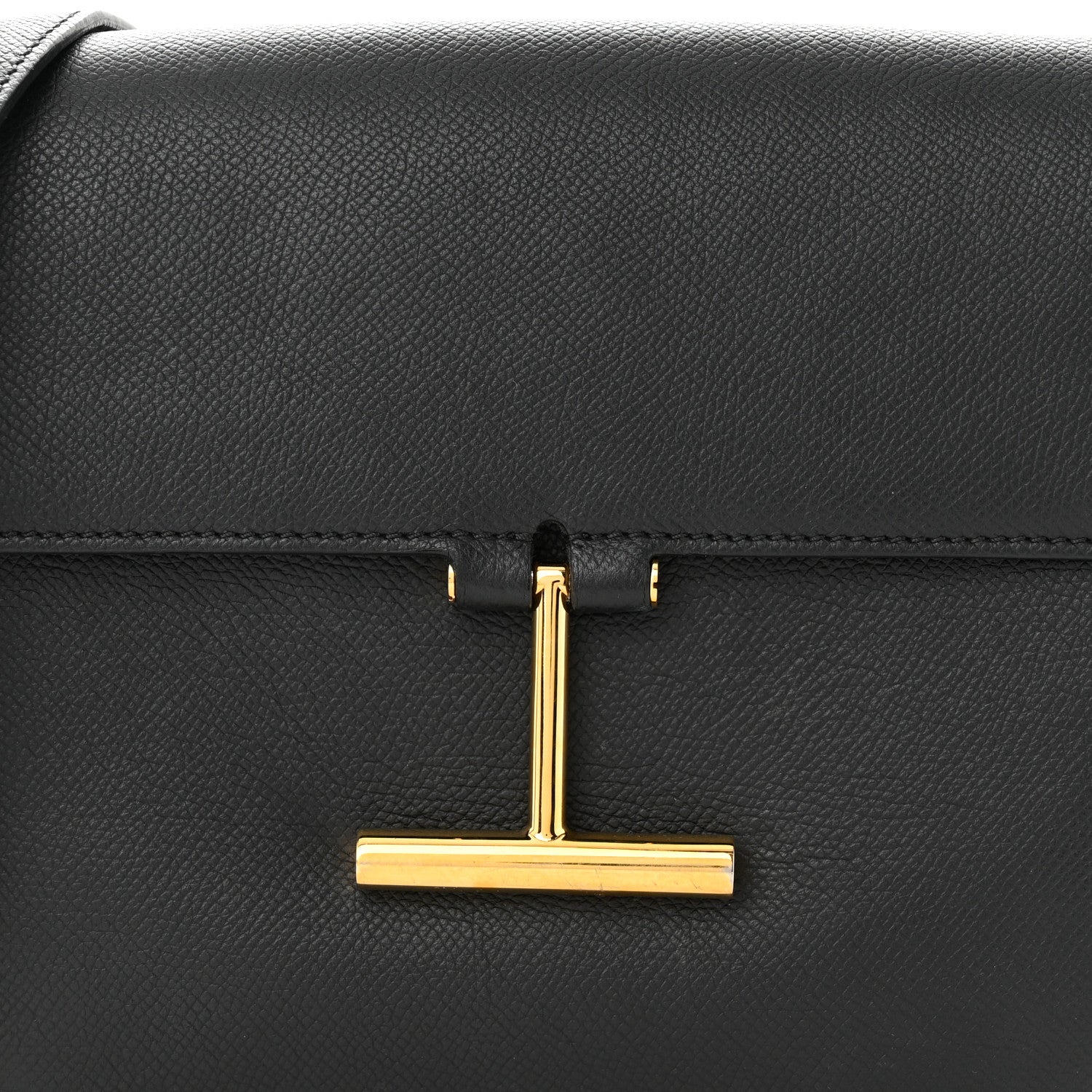 Tom Ford Calfskin Small T Clasp Tara Crossbody Bag Black 7 of 10
