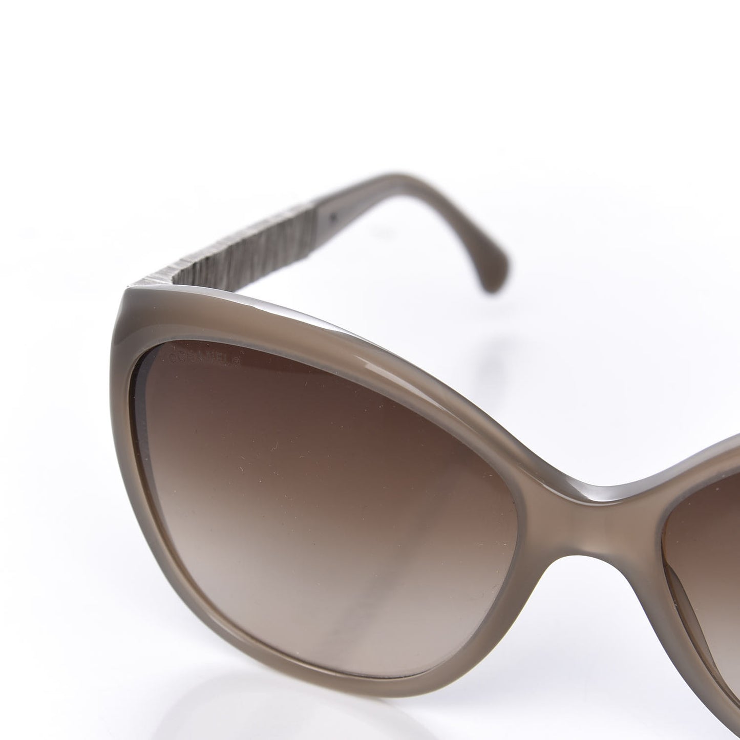 Crystal Baguette Cat Eye Sunglasses 5309-B Brown