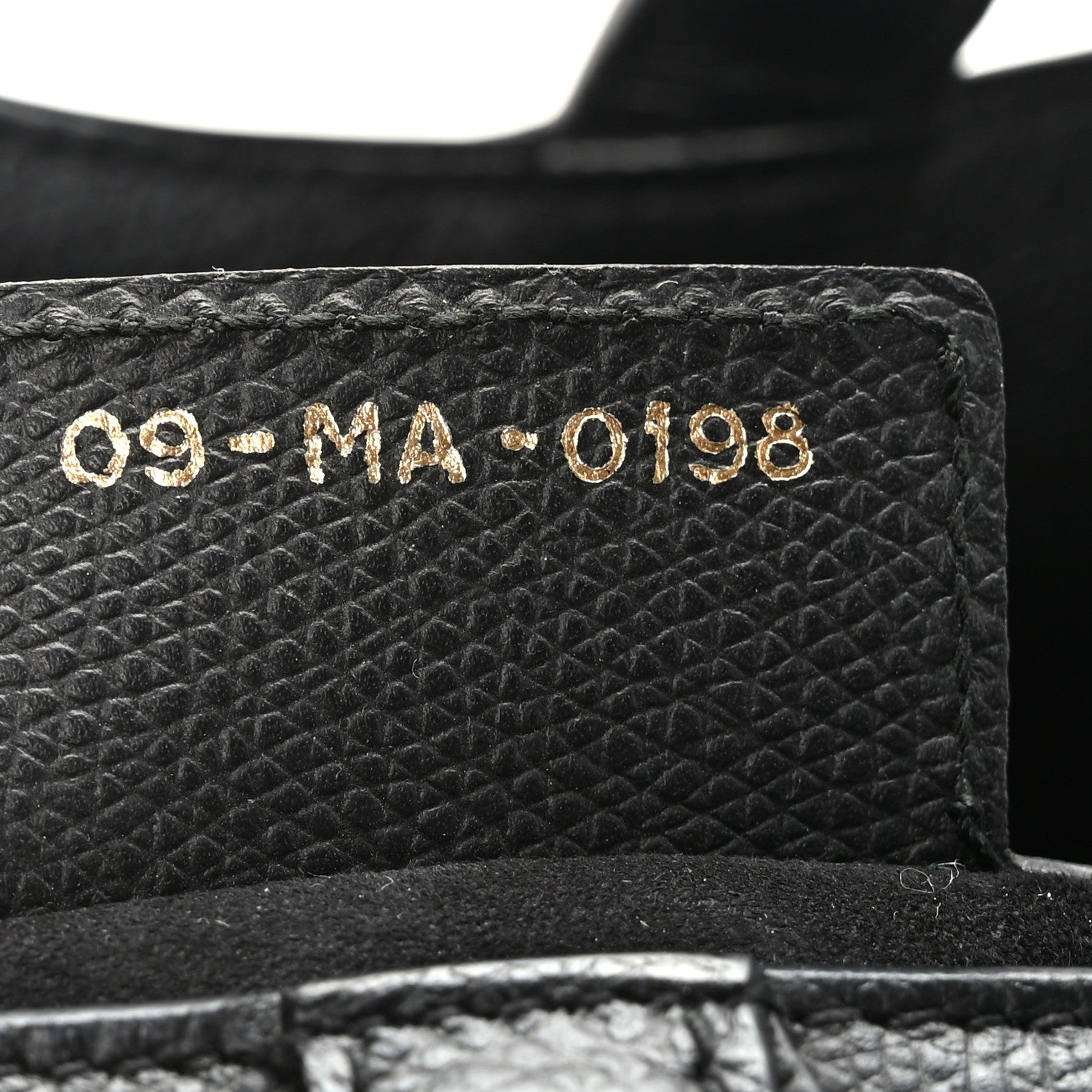 Christian Dior Grained Calfskin Saddle Bag Black 7 of 9
