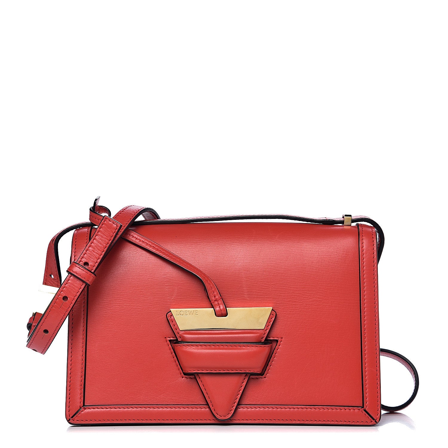 Loewe Calfskin Small Barcelona Shoulder Bag Red 1 of 8
