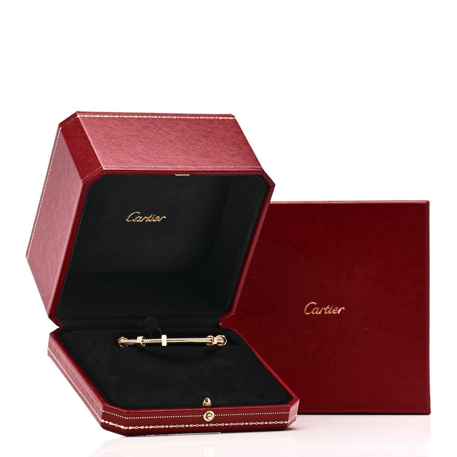 Cartier 18K Yellow Gold Ecrou de Cartier Bracelet 17 4 of 4