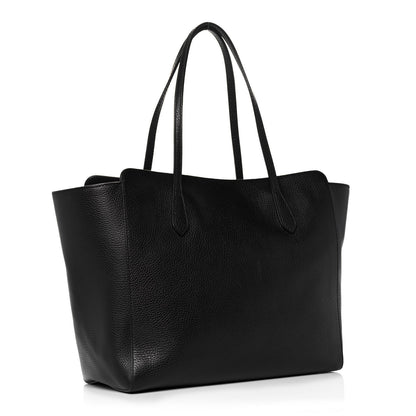 Gucci Pebbled Calfskin Medium Swing Tote Black 3 of 16