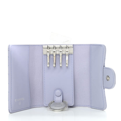 Chanel Caviar Quilted Classic 4 Key Holder Wallet Light Purple 5 of 10