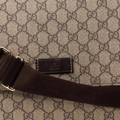 Gucci GG Plus Monogram Messenger Diaper Bag Dark Brown 11 of 13