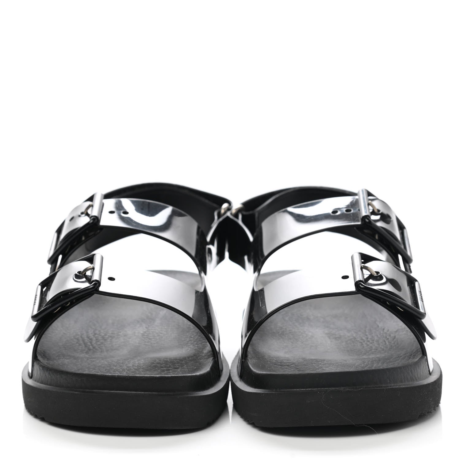 Gucci Rubber Mini Double G Womens Isla Dad Sandals 38 Black 3 of 10