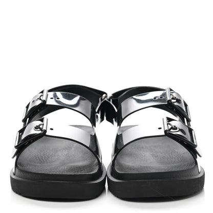 Gucci Rubber Mini Double G Womens Isla Dad Sandals 38 Black 3 of 10