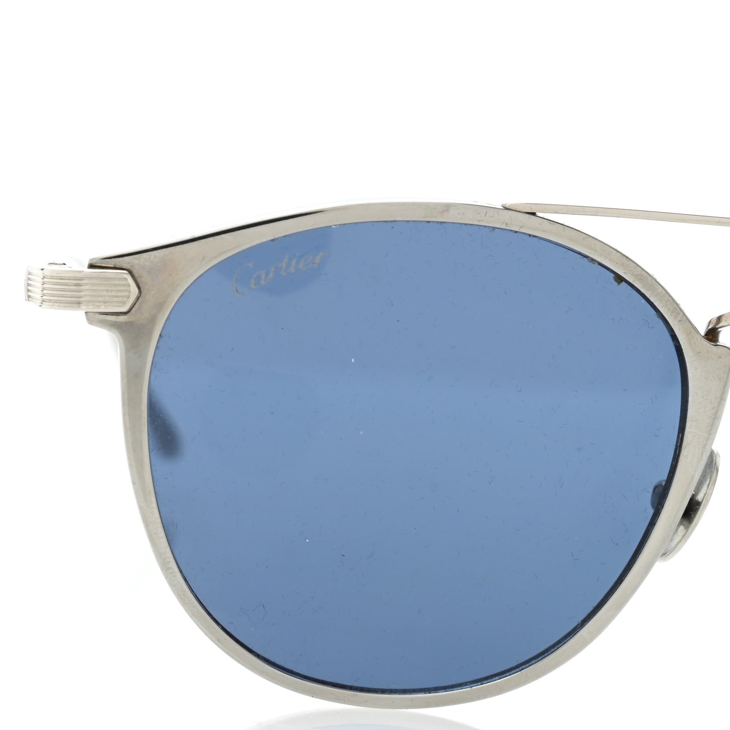 C De Cartier Sunglasses Silver Black