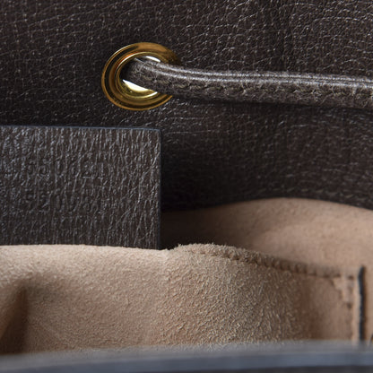 Gucci GG Supreme Monogram Web Small Ophidia Bucket Bag Brown 8 of 11