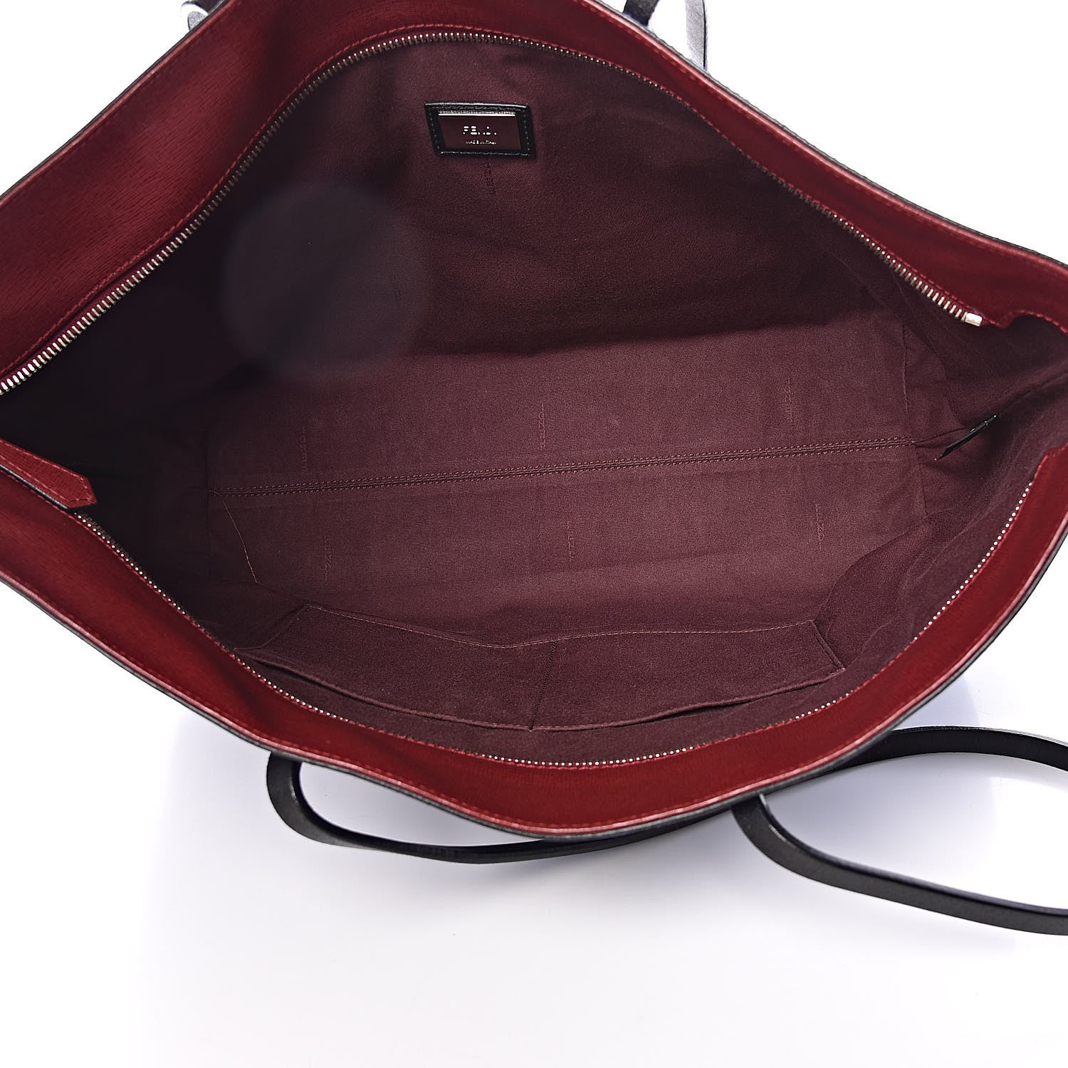 Fendi Vitello Elite Cuoio Monster Buggies Medium Roll Tote Blue Neon Black Multicolor Rosso Scuro 6 of 12