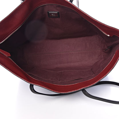 Fendi Vitello Elite Cuoio Monster Buggies Medium Roll Tote Blue Neon Black Multicolor Rosso Scuro 6 of 12