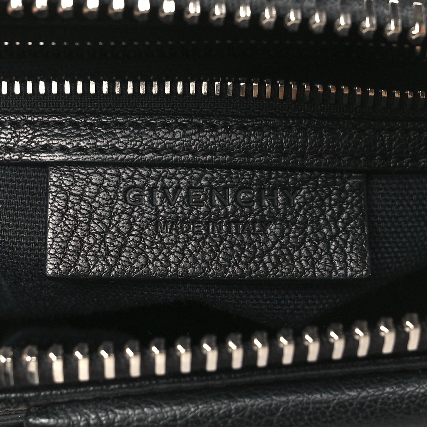 Sugar Goatskin Striped Mini Antigona Black