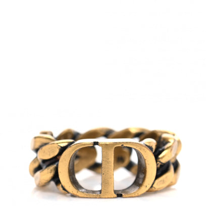 Christian Dior Metal Danseuse Etoile Chain Ring 6 Gold 1 of 4