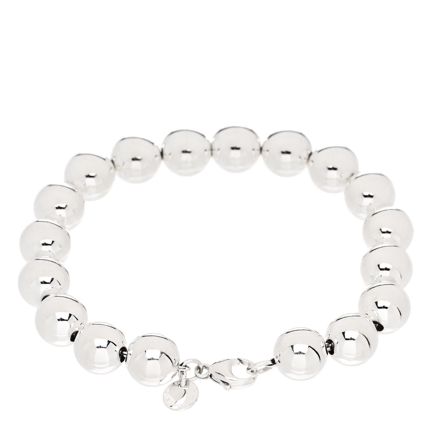 Tiffany Sterling Silver 10mm HardWear Ball Bracelet 2 of 4