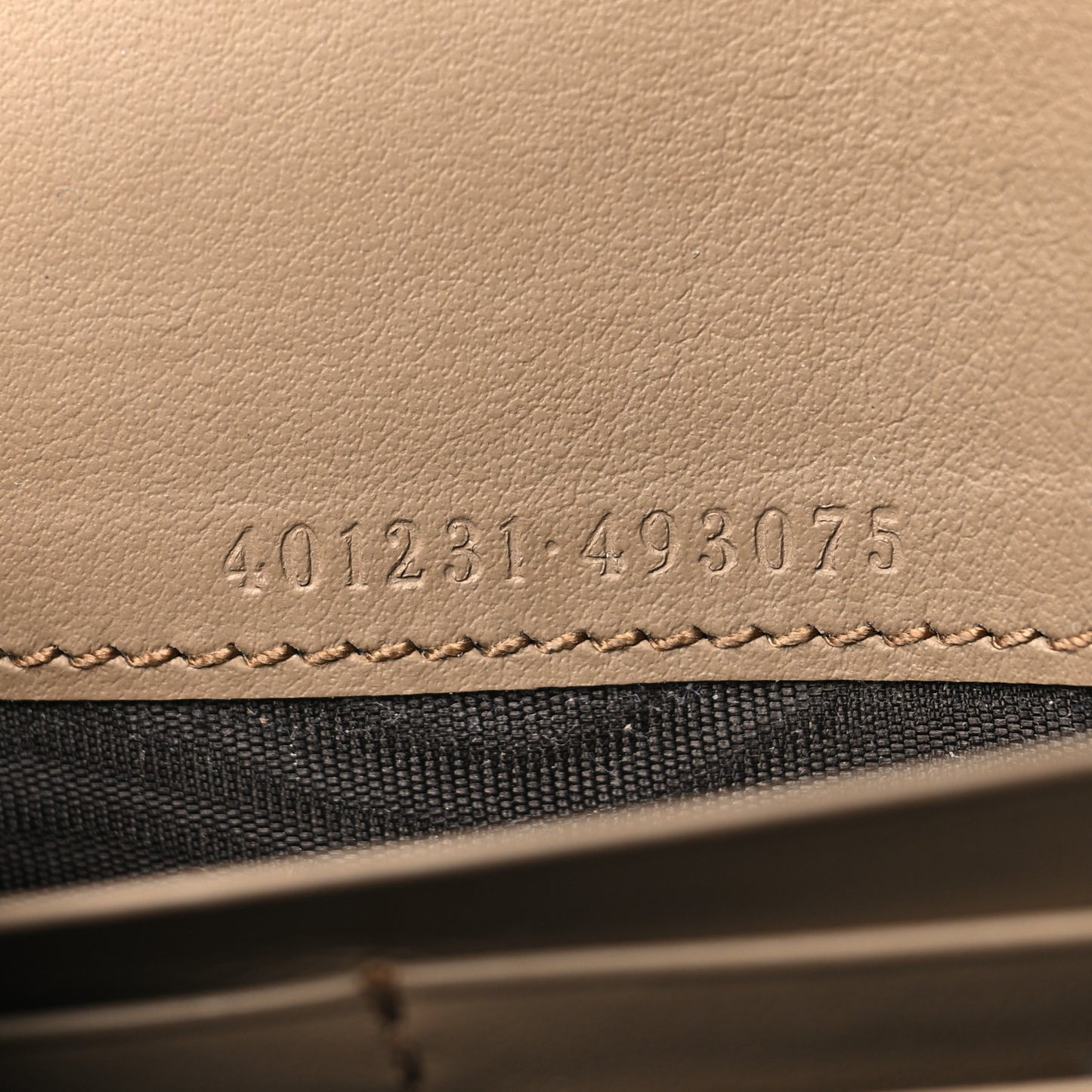 GG Supreme Monogram Mini Dionysus Chain Wallet Beige Taupe