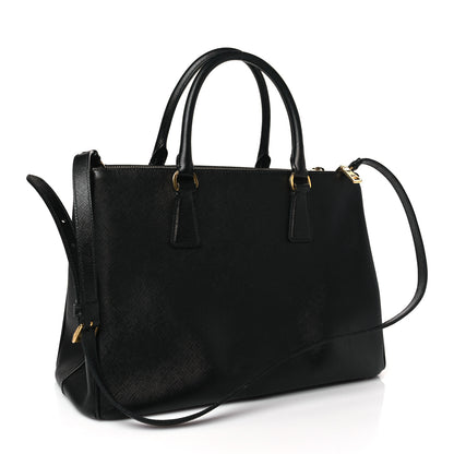 Prada Saffiano Medium Galleria Double Zip Tote Black 3 of 8