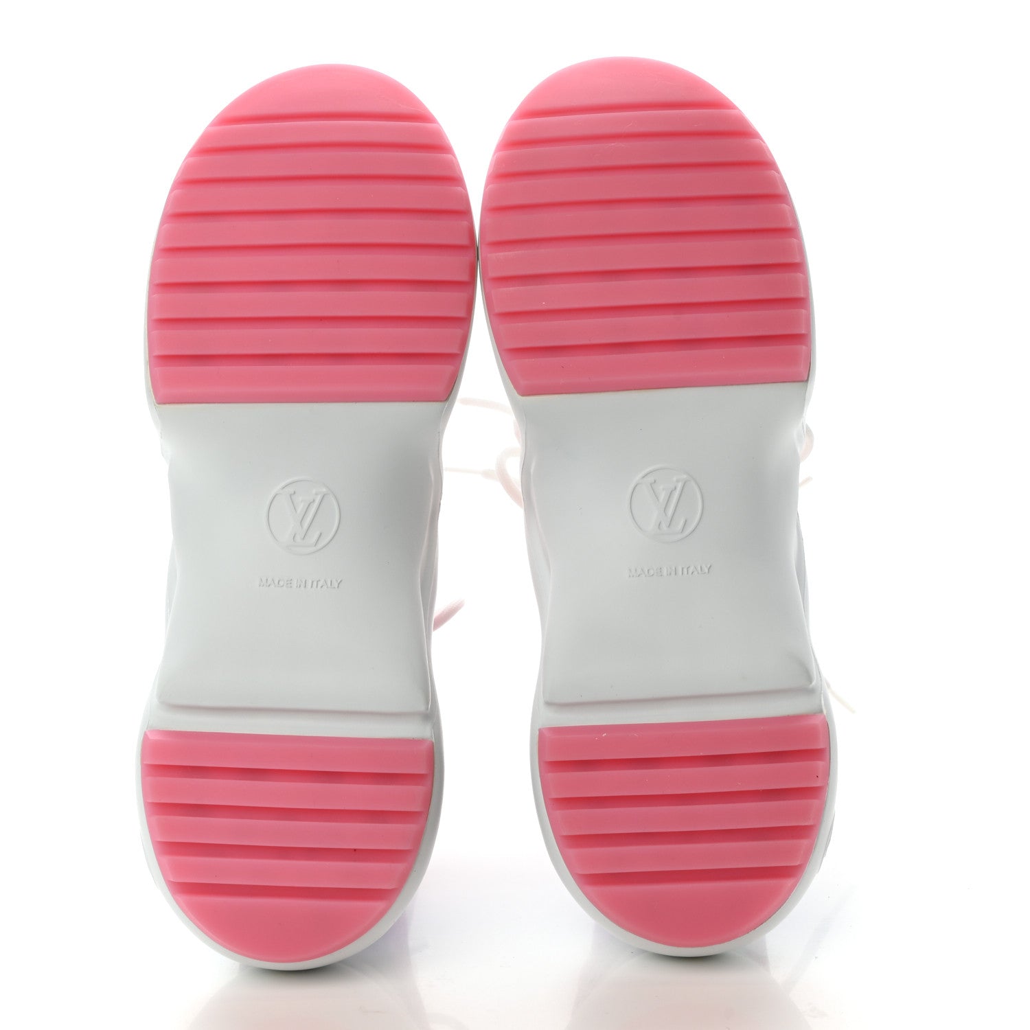 Louis Vuitton Calfskin Technical Nylon LV Archlight Sneakers 38 White Pink Blue 5 of 9