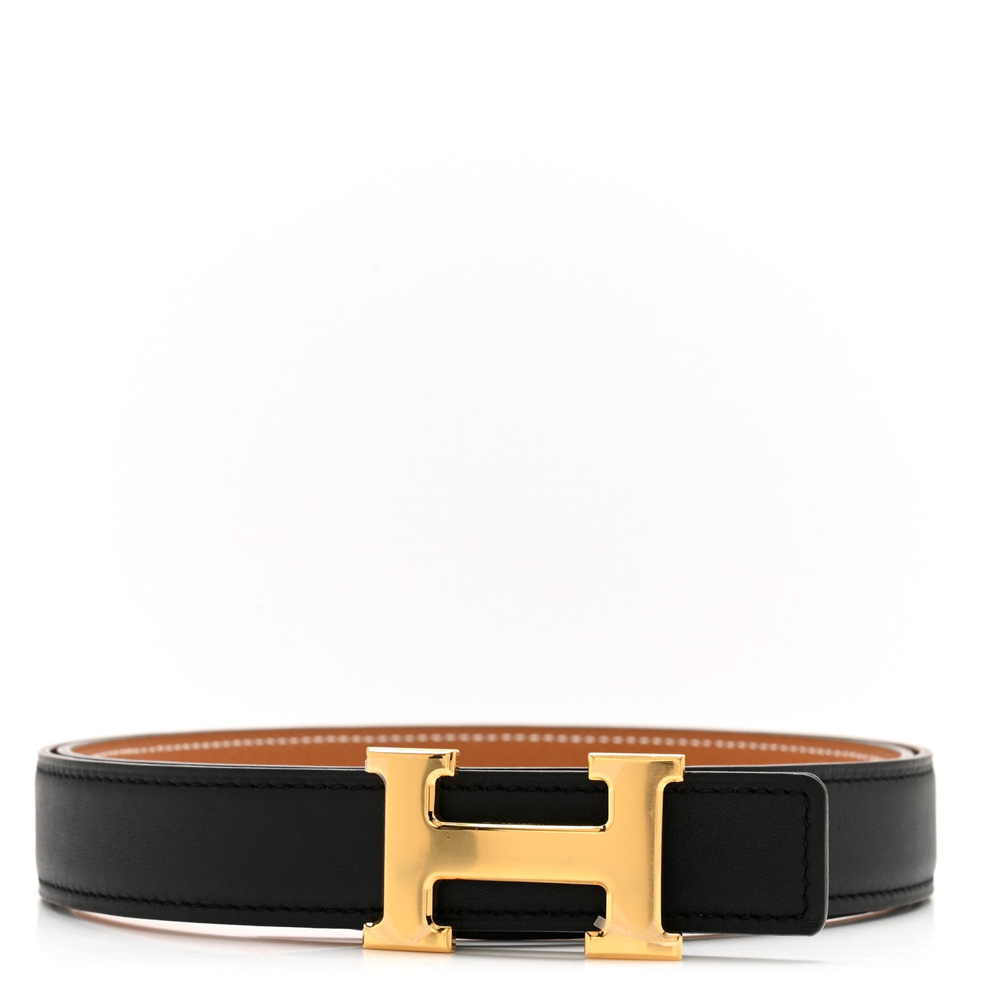Swift Epsom 24mm Mini H Belt 90 36 Black Gold